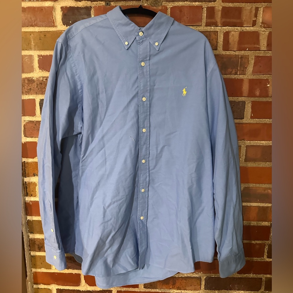 Ralph Lauren Blue Casual Button Down Shirt